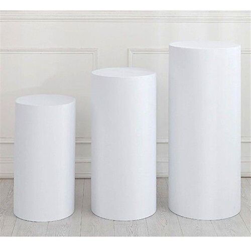 3Pcs Cylinder Plinth Stand Pillar Covers Decorative for