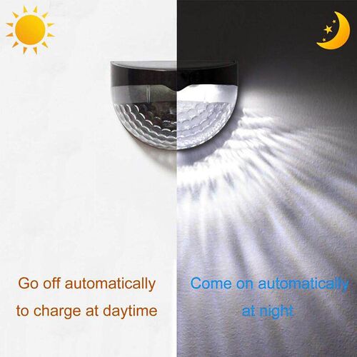 4PCS LED Solar Light Outdoor Garden Decoration Deck Light Wa