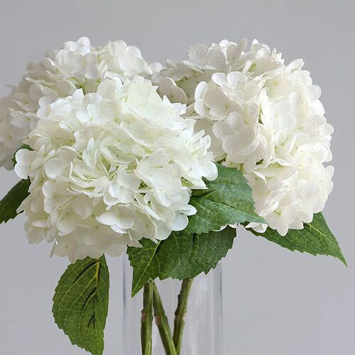 Hydrangea Artificial Flowers Real Touch Latex 21 inch Large