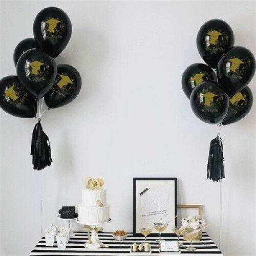 10pcs Graduation Balloons Graduate Bachelor Cap We Did It