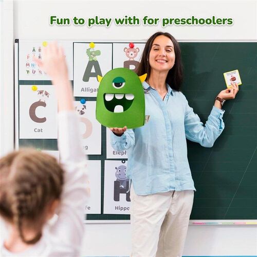 The Alphabet Monster Toy Letter Recognition Matching Game
