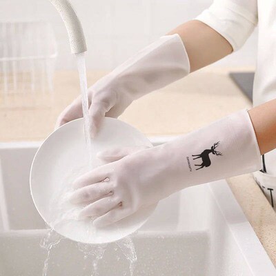 Waterproof Latex Gloves Housework Cleaning Gloves Kitchen Cl