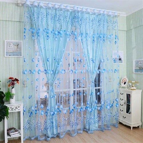 Window Curtains Sheer Voile Tulle For Bedroom Living Room