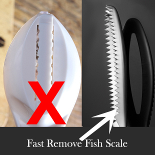 Efficient Fish Scales Scraping Stainless Scaler For Fish Cle