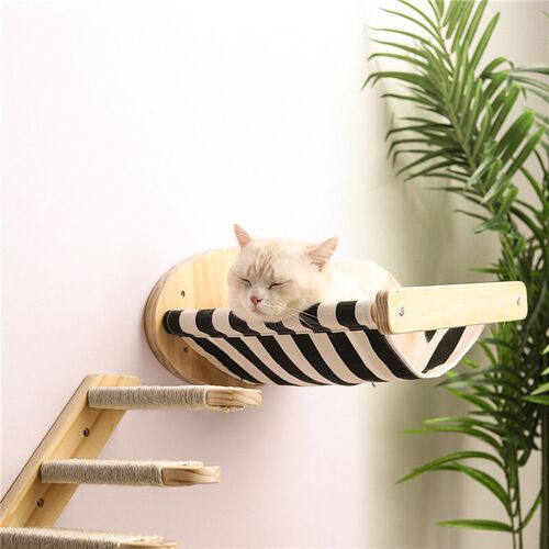 Cat  Wall Mounted Climbing Frame Cat Tree Solid Wood Cat跨境