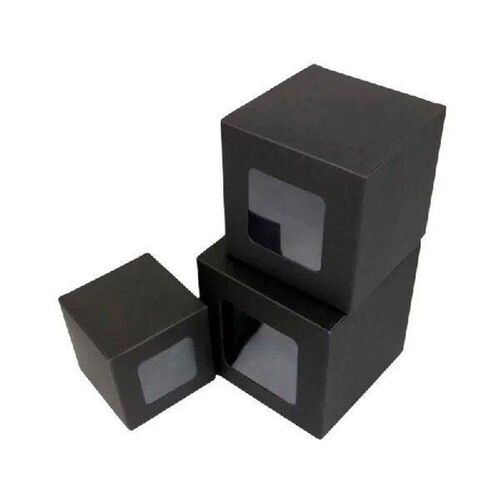 10pcs Multi Size Kraft Paper Box With Window Handmade Soap