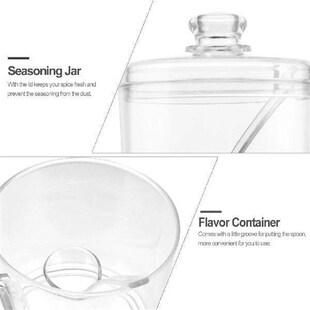 2 Pcs Chewing Feeder Spice Jar Seasoning Container Sugar