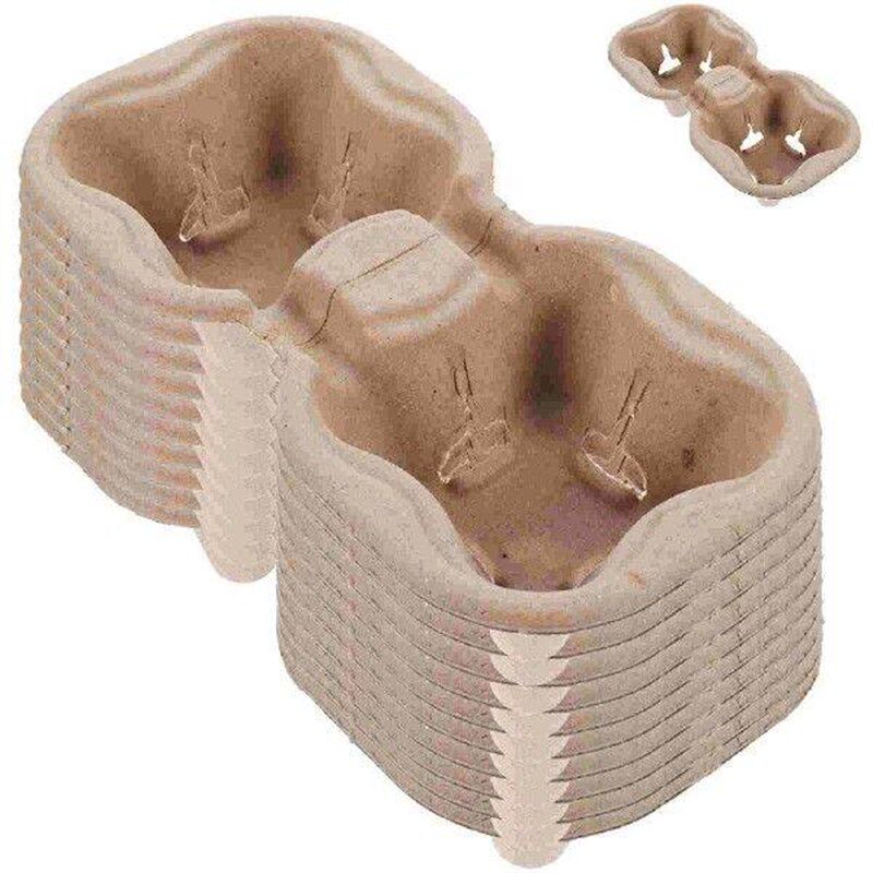 25 Pcs Beverage Packing Rack Trays Outdoor Cup Takeout - 实物图