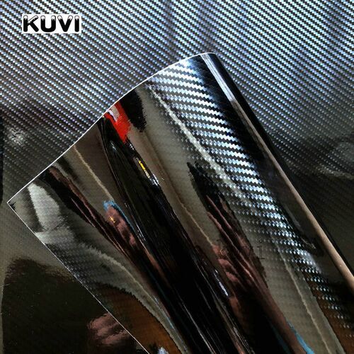 152CM PVC 5D Carbon Fiber Vinyl Foil Film Car Wrap Roll Sti