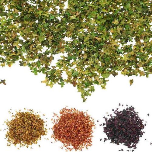 4 Packs Micro Landscape Leaves Fake Green Decorative