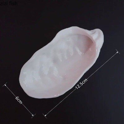 Oyster Shaped Ceramic Plate Dinner Plate Restaurant