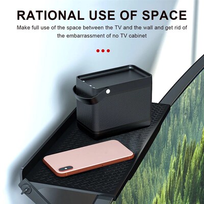 2PCS Screen Top Storage Shelf Holder Rack TV Monitor Organiz