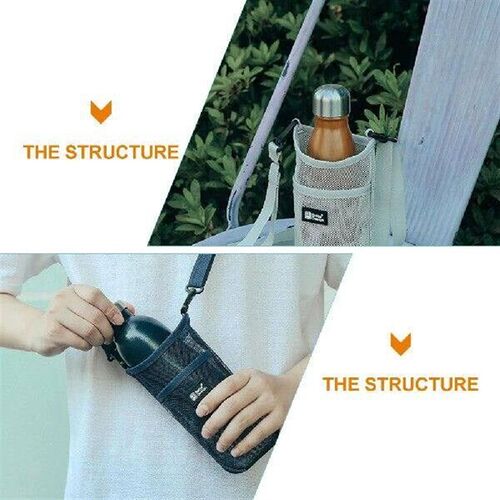 2Pcs Water Bags Protective Covers Portable Mesh Holders