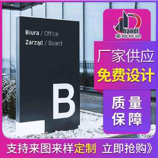 户外立式景区指示牌公园景点索引不锈钢导视牌小区科技园导视牌