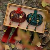 挂香囊空袋艾包龙凤结发高端锦缎662刺绣草桂香花荷包随身中药端