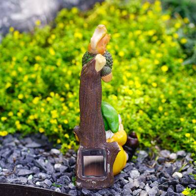 台TX000026创景意新款看艺书小矮人花园摆设装饰品室外阳盆栽观树