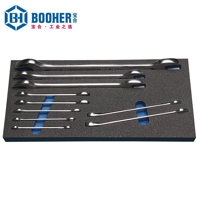 Booher宝合手动工具 10件套扳手组套 BH1803004 机修汽修工具组