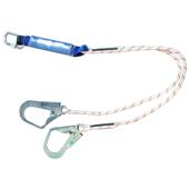 2个脚手架勾 汉盾 1.2m 12毫米双叉缓冲系绳 1个安全钩 FP1862