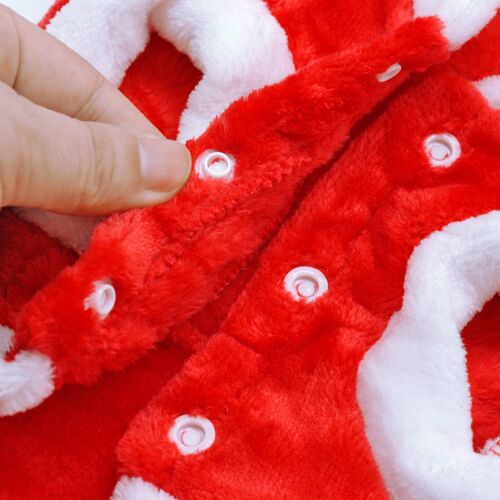 Pet Cats Dogs Christmas Clothes Winter Chihuahua Pug Costume