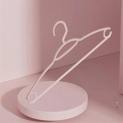 10Pcs Clothes Hanger Striped Non-Slip Design Flexible Space