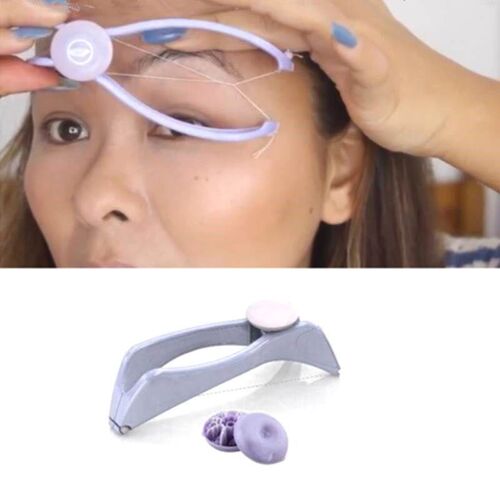 Women Mini Facial Hair Remover Spring Threading Epilator