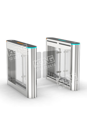 不锈钢摆闸定制人行通机写字楼CBD大厦刷卡人脸识别访客门禁