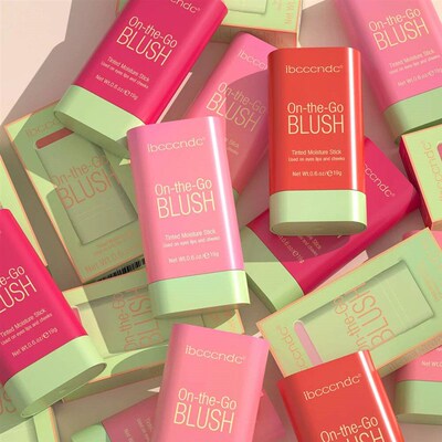 Tinted Mositure Blush  Face Pink Cream Cheek Blusher Cosmeti