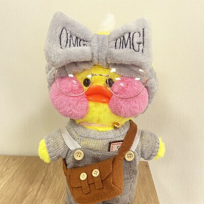 30cm Cute Lalafanfan Yellow Cafe Ducks Stuffed Soft Toy Kawa