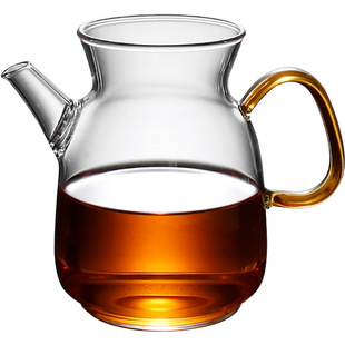 仿宋玻璃茶壶泡绿茶专用手执壶大容量球孔过滤泡茶壶单壶新品