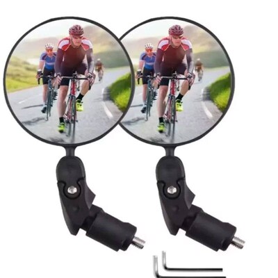 Bicycle 2pcs/set Rear View Convex Mirror Handlebar Drop Bar