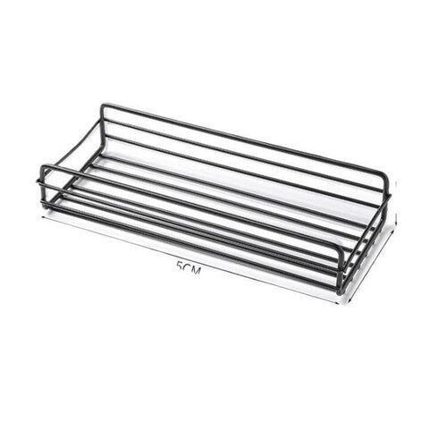 No-drill bathroom storage rack, multifunctional wall-mounted