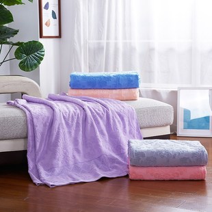 100%棉老上海牌毛巾被夏季盖毯老式全棉提花空调毯儿童午睡盖毯