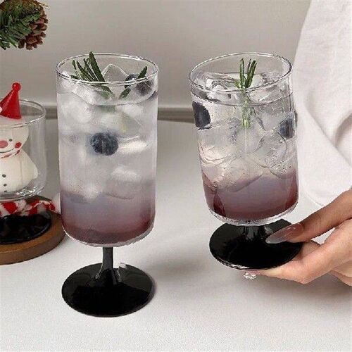 Glass High Foot Drink Cup Household Kitchen Tool Restaurant