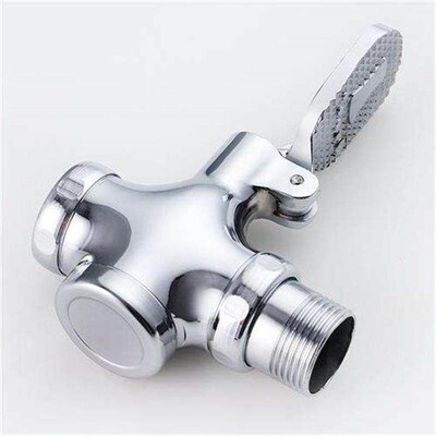 Zinc Alloy four-waby foot valve toilet flush EJ valve delay