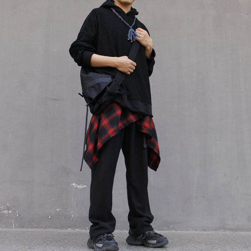 Hip Hop Irregular Men and Women Fake Shirt Hem Spring
