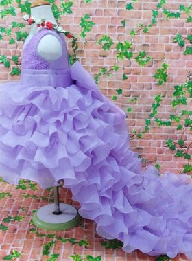 2-13T Flower Girl Trailing Wedding Dresses Children High Qua
