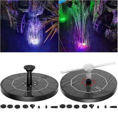 2.2W Solar Fountain Pump Lift 80CM Solar Powered Floating