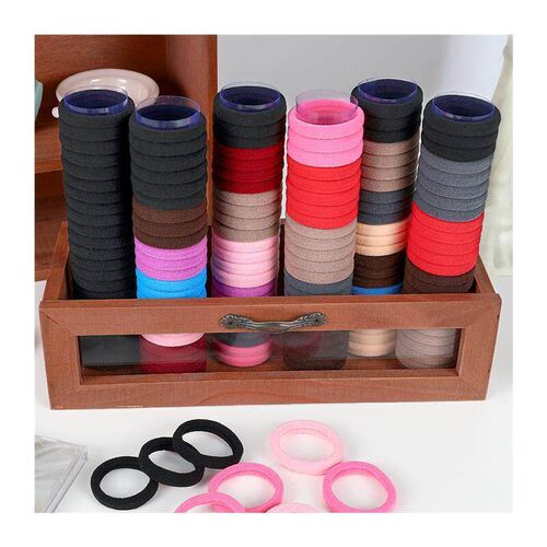Hair rope rubber band female high elasticity black hair tie