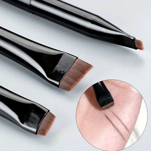 3pcs Makeup Brush Set,Blade eyeliner brush fine oblique