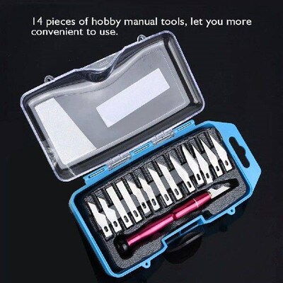 14 In 1 SK5 DIY Cutter Knives Set Ergonomic Design Art