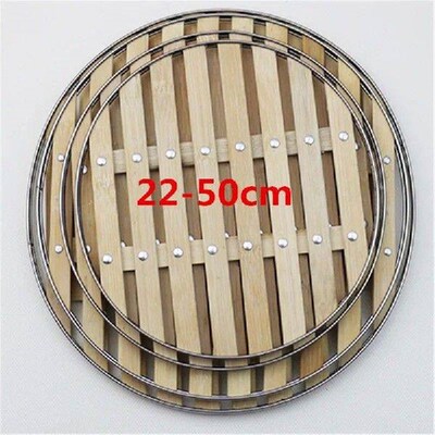 Thickened bamboo steamer with stainless steel steamer bread