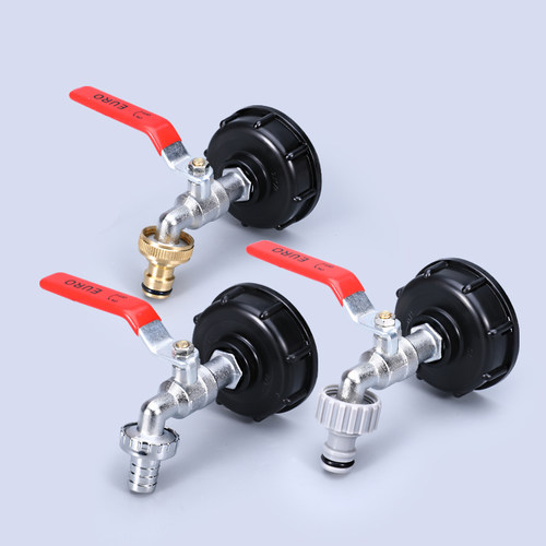 Durable IBC Tank Tap Adapter S60*6 Coarse Thread to 1/2 3/