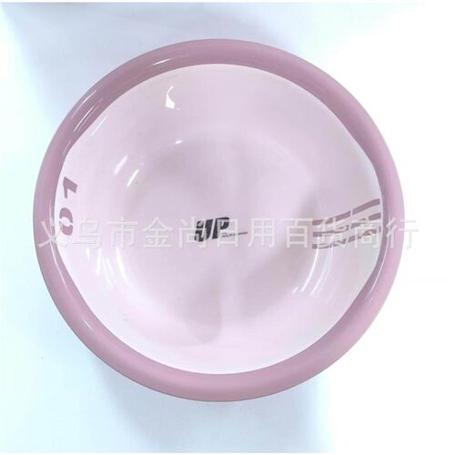 Solid color large-sized thick and durable plastic basin for