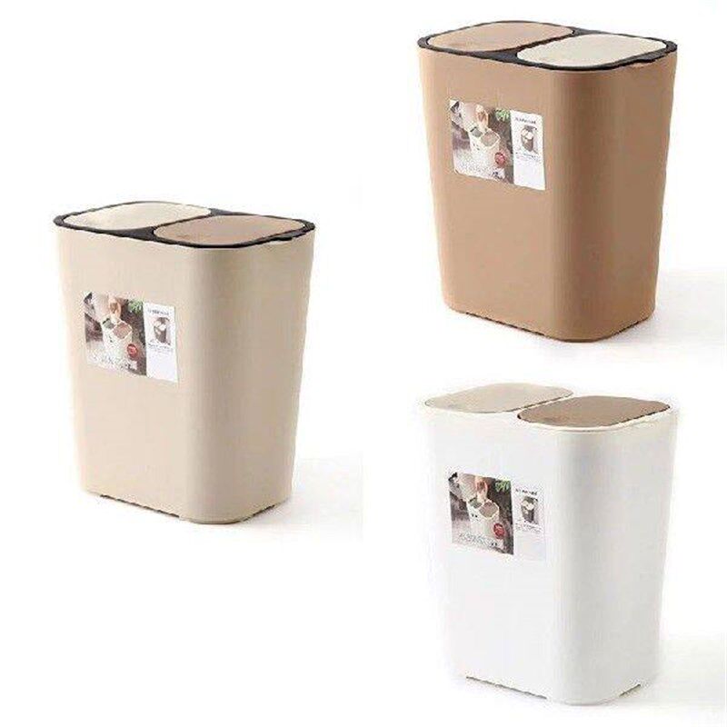 Dry And Wet Classification Double-Barrel Trash Can Nordic - 实物图