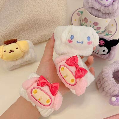 Cartoon Puppy Plush F Wash Wrist Band Waterproof to Cuff Moi
