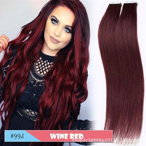 White Hair Extension Brush Glue Hair Real Hair Extension Dou