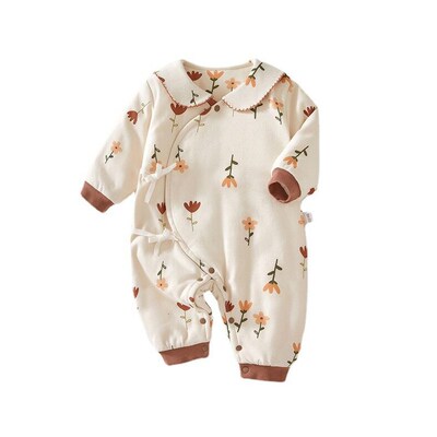 Newborn Clothes Autumn and Winter Thickened Cotton-quilted B
