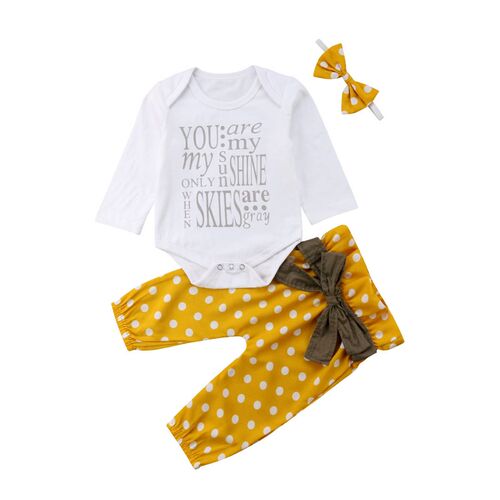 Citgeett sPRING Newborn Baby Girls Clothes Tops Sunshine Rom