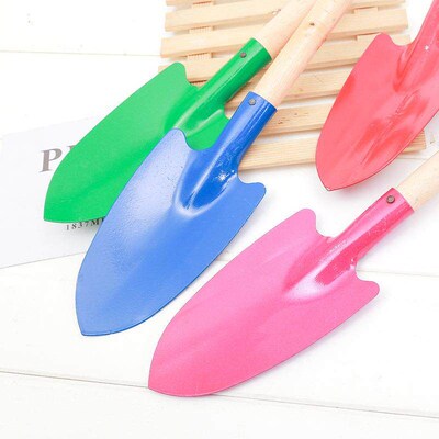 Gardening tools, including shovels for planting flowers and