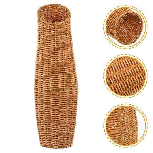 Plant Pots Indoor Rattan Vase Plastic Dried Flower Holder
